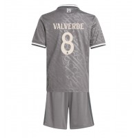 Real Madrid Federico Valverde #8 Rezervni Dres za djecu 2024-25 Kratak Rukav (+ Kratke hlače)